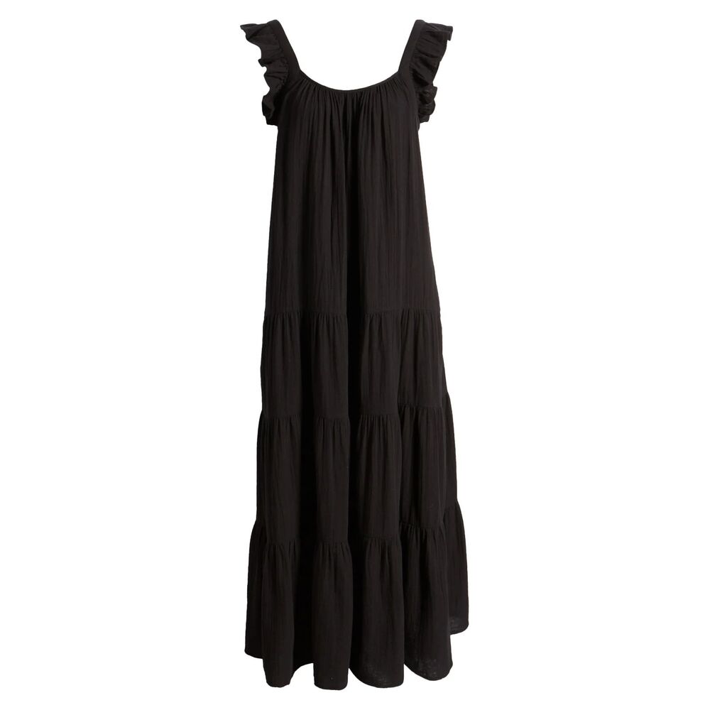 Caslon Ruffle Tiered Cotton Maxi Sundress